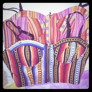 2 brand new sexy zipper front crop tops ladies med